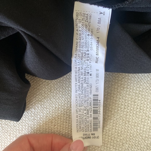 Zara Bodysuit Blazer Dress with Fringe Size M - Picture 8 of 8